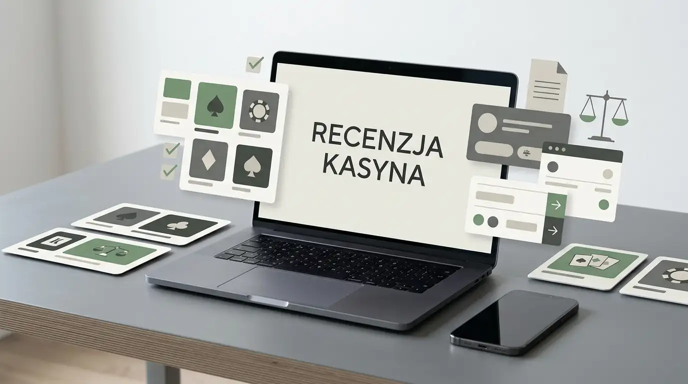 Neutralna ilustracja analitycznej oceny kasyna online dla polskiego gracza